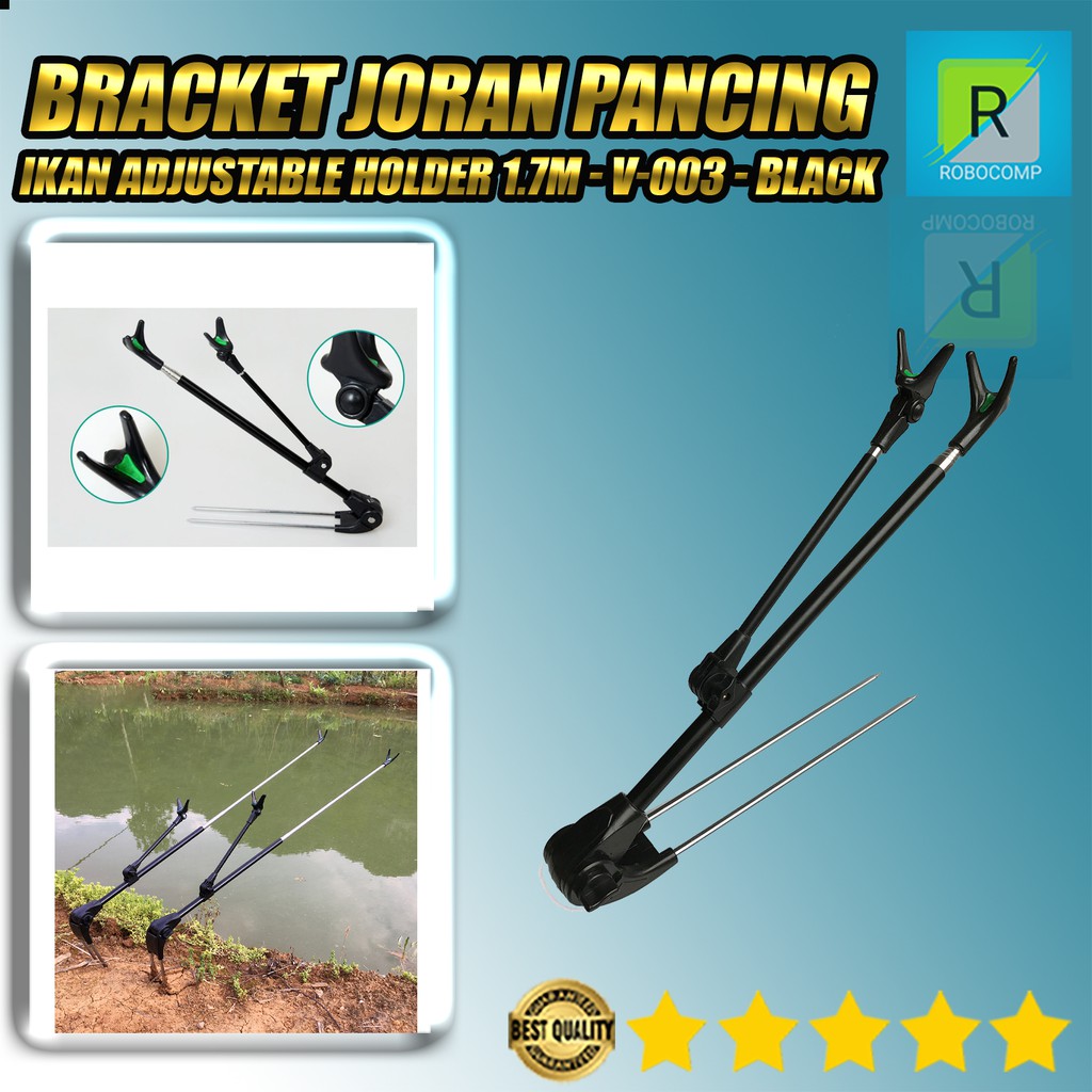 Bracket Joran Pancing Ikan Adjustable Holder 1.7M Lixada - V-003