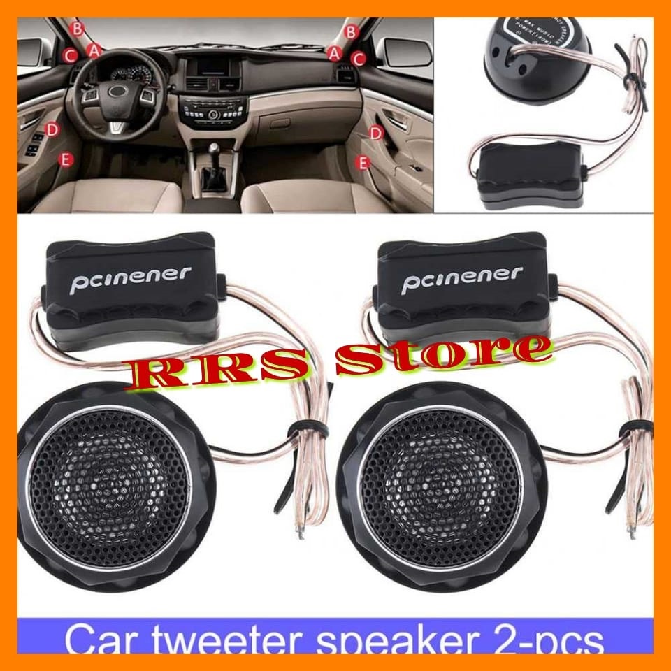 PCINENER Speaker Mini Dome Tweeter Mobil HiFi 140W 2 PCS - TS-T280 sepiker kecil speaker tribel sudut mobil