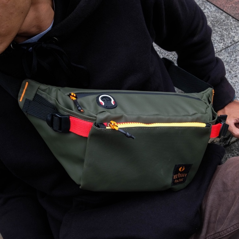 COLOMBANO ARMY |ManNeedMe x URBAN| Tas Selempang Pria Tas Pinggang Waist Bag ORIGINAL