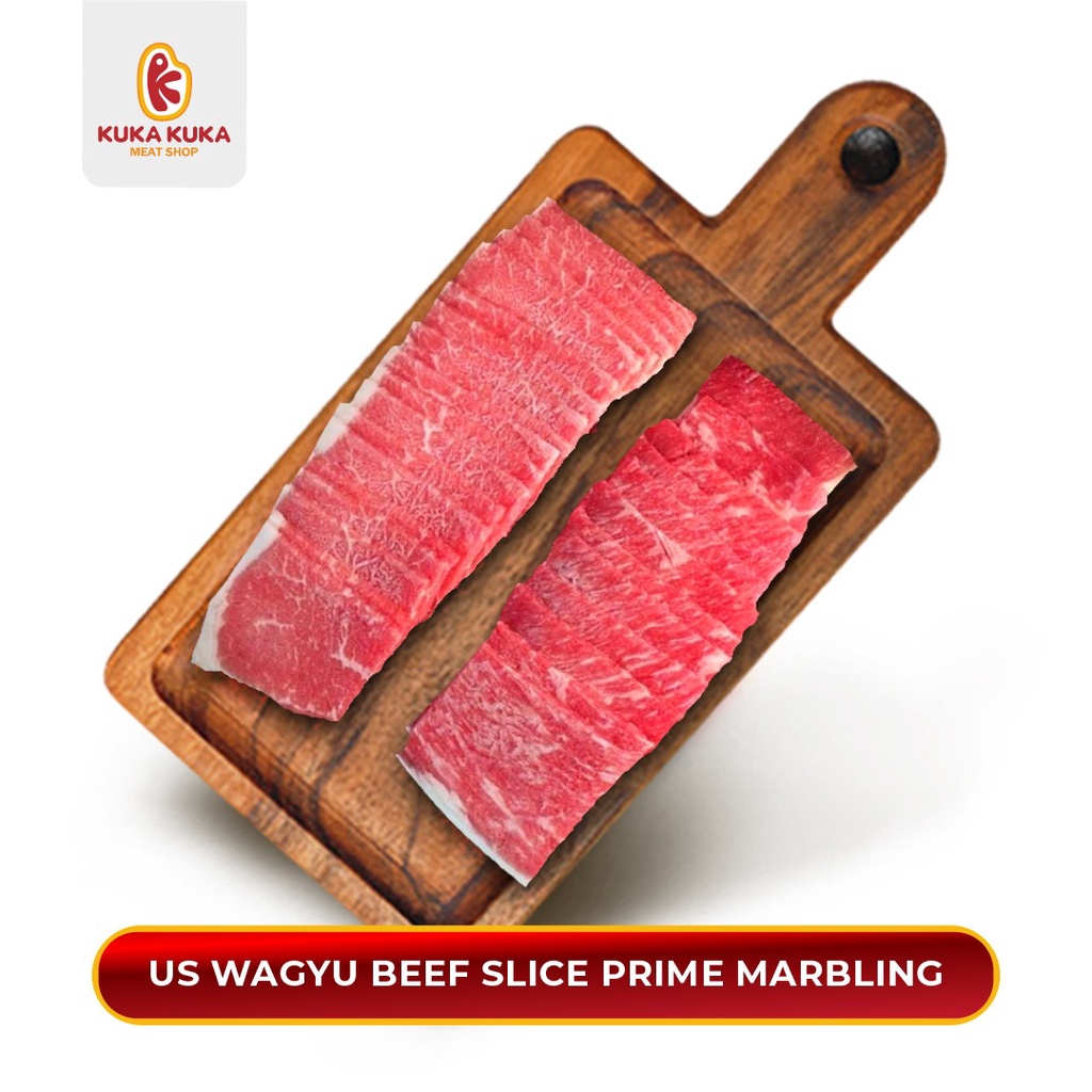 Daging Sapi Us Wagyu Beef Slice Prime Marbling - 250gr