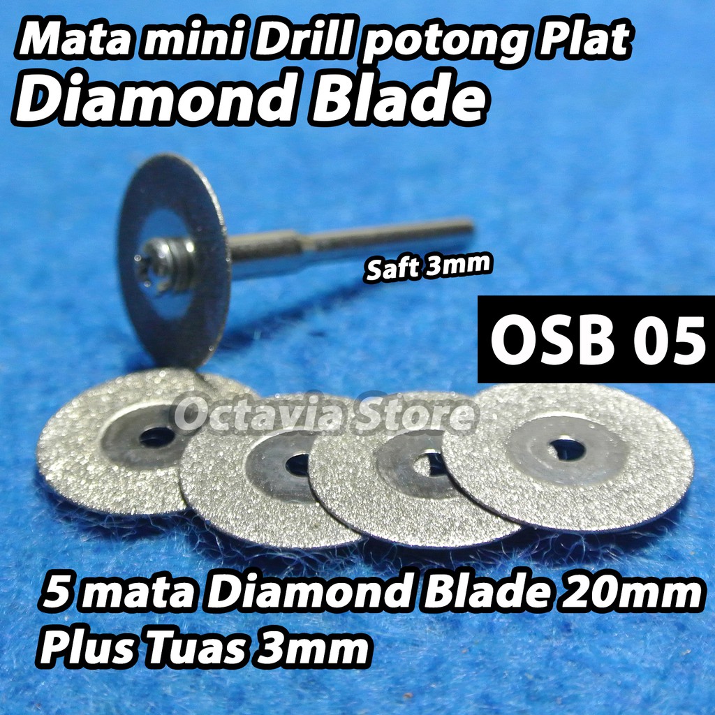 mata bor potong plat mini Drill 1 set lengkap OSB5