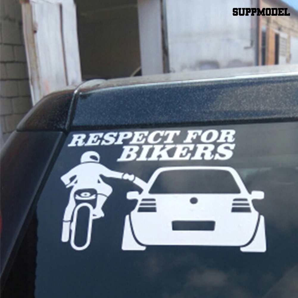 Car 2Pcs / Set Stiker Vinyl Motif Respect Untuk Dekorasi Body / Bumper Mobil