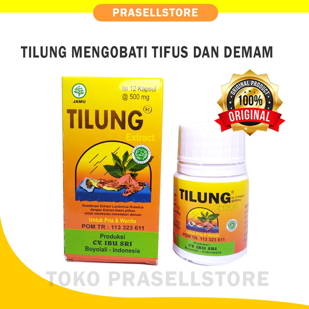 Promo Obat Typus Ampuh, Tipus,Tipes Tilung 12 kapsul / Bisa Cod