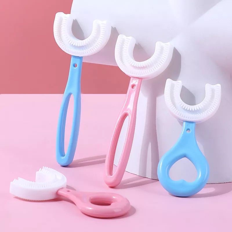 [SU] Sikat Gigi Anak Bahan Silikon Bentuk U / Tooth Brush Baby Silicon / Training Toothbrush / Sikat Gigi Silikon