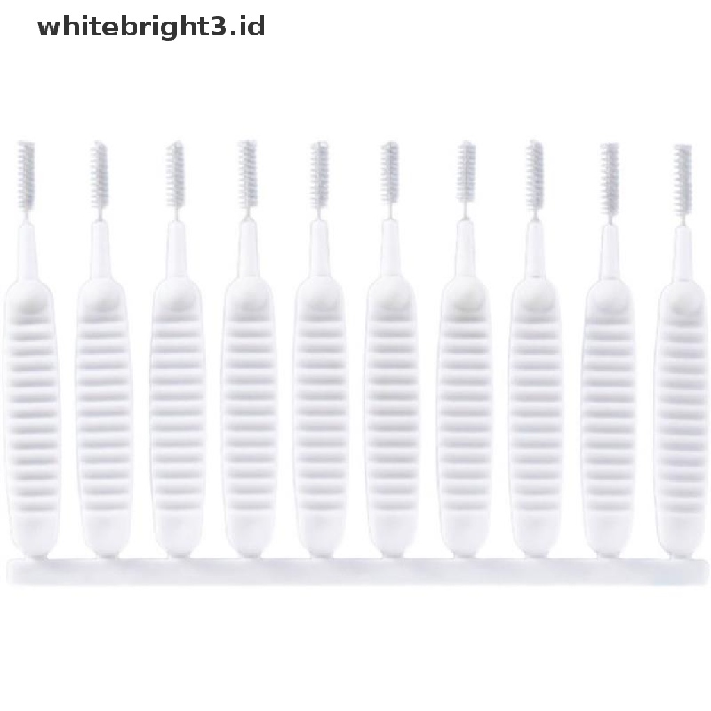 (whitebright3.id) 50pcs Sikat Pembersih Lubang Gap Anti Sumbat Reusable Untuk Kamar Mandi