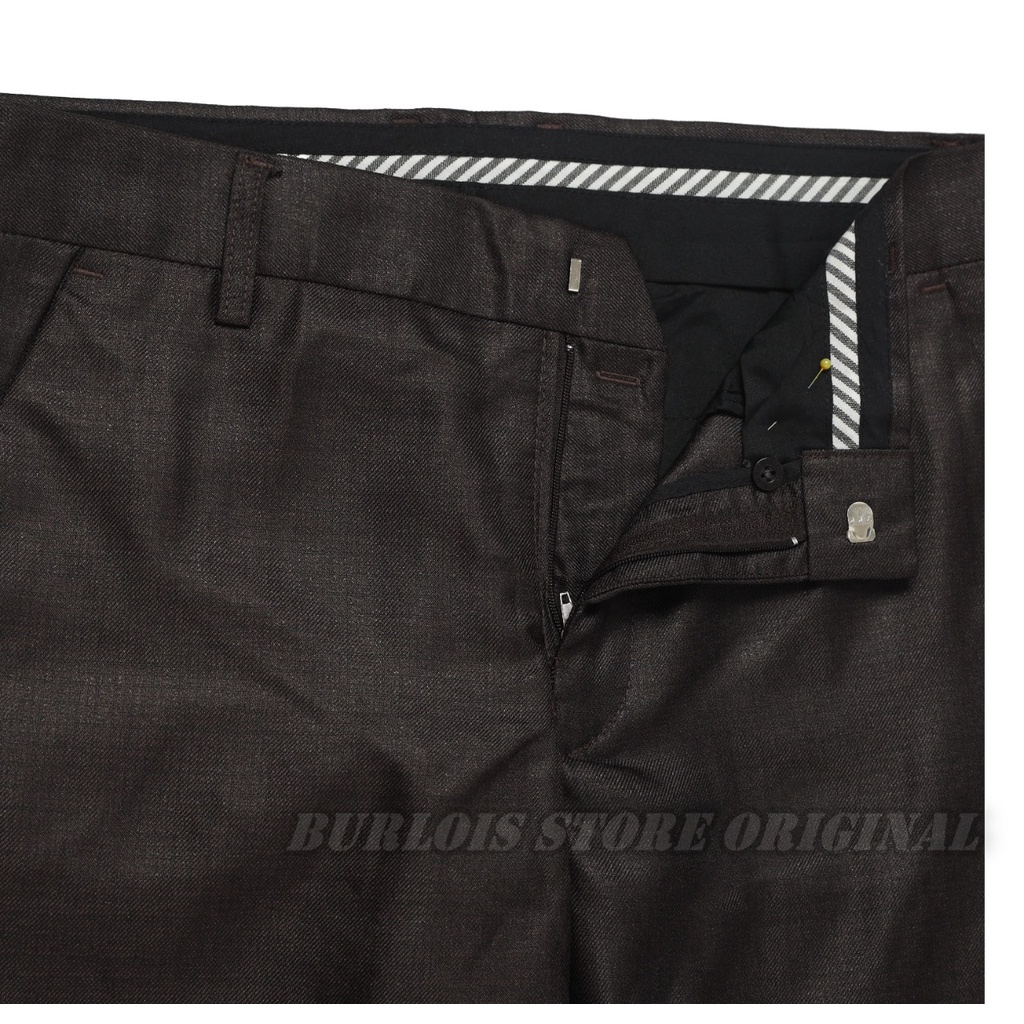 Burlois Store Original Celana Panjang Slimfit Kantoran Super Import Black Light Grey Navy Dark Grey