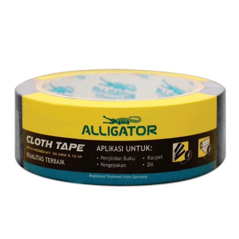 

Alligator Cloth Tape Black 36mm/ Lakban Kain