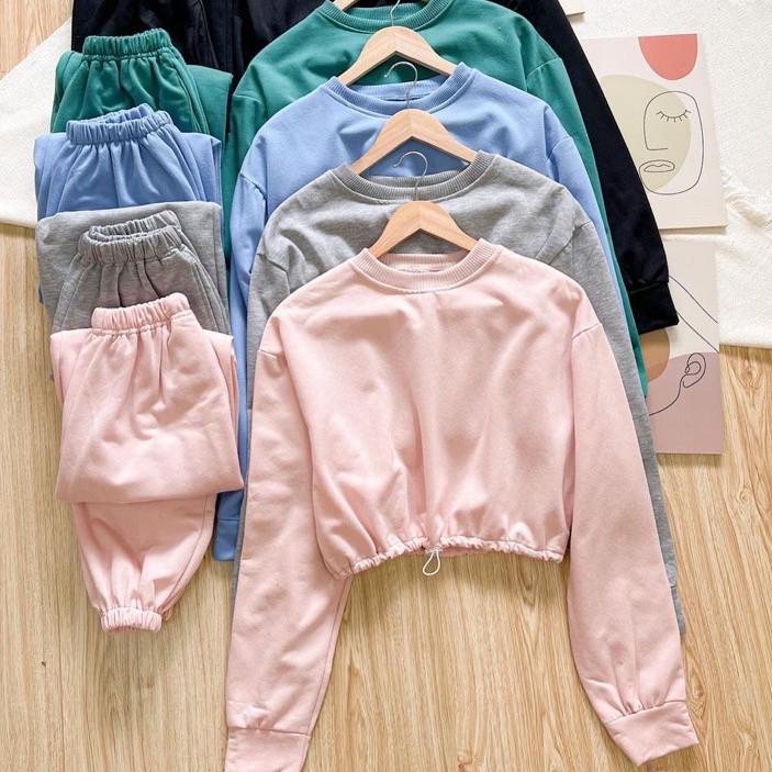 setelan wanita Yomu set - pakaian wanita - Trening set - setelan olahraga wanita korean style