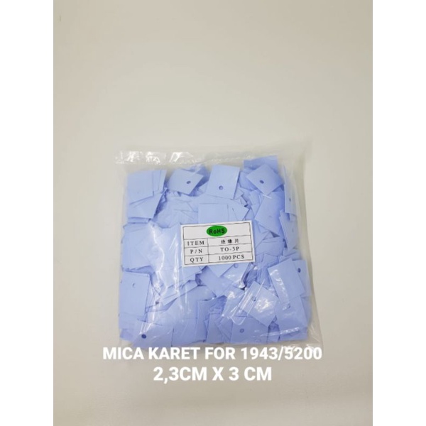 ISOLATOR MIKA KARET TRANSISTOR THOSIBA A1943 C5200 . 1000PCS