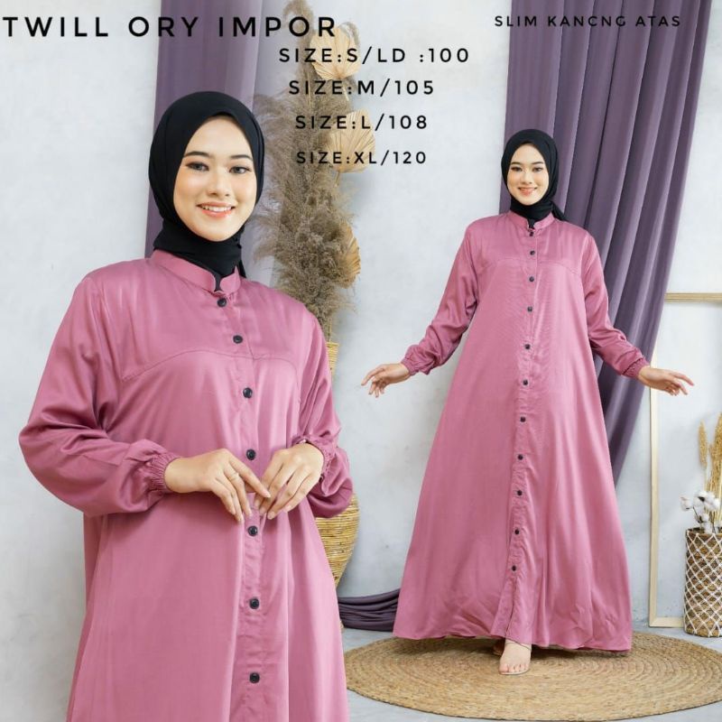 GAMIS POLOS Twill ORY Import Bahan Jatuh Adem Tebal REALPICT