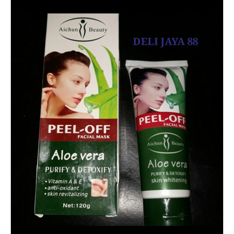 Masker Aichun peel off vitamin A & E aloe vera / peel off facial mask