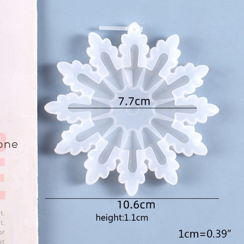 SIY  Crystal Epoxy Resin Mold Christmas Ornaments Snowflake Pendant Casting Silicone Mould DIY Crafts Jewelry Making Tools