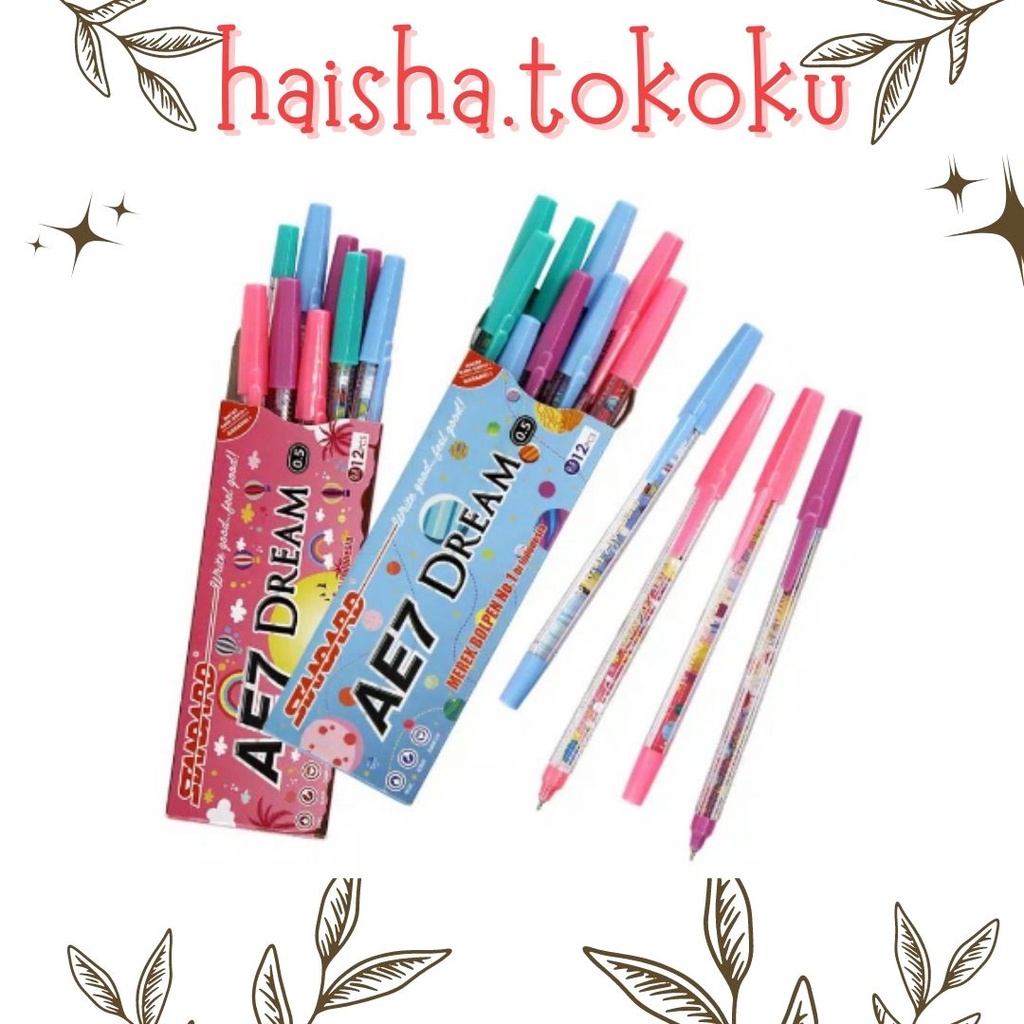 

bolpoin pena bolpen pulpen pen AE7 standard standart AE7 dream murah