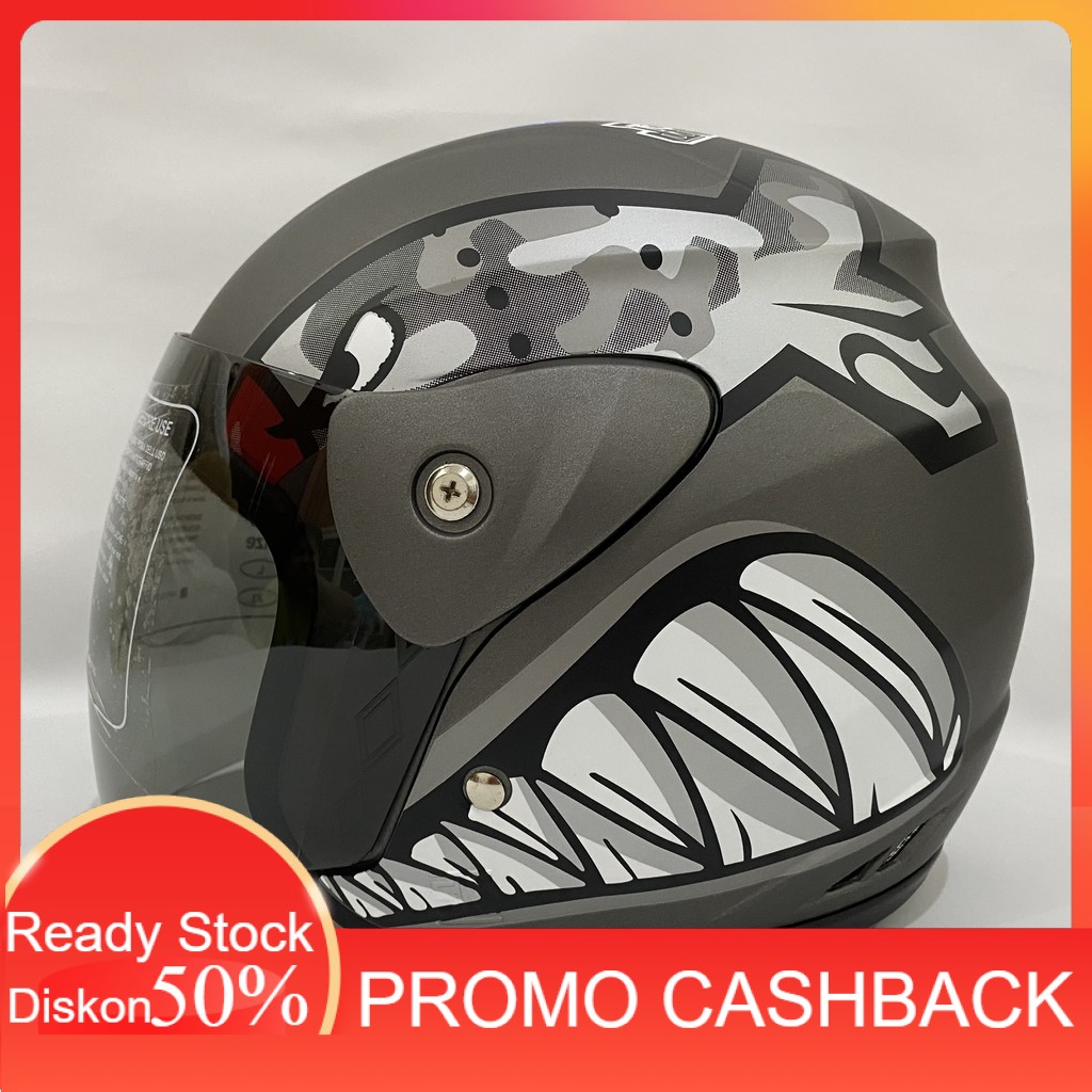 Jual Helm Helem Helmet Evo Bullet Abuabu Doff Helem Nuvo Helm Helem