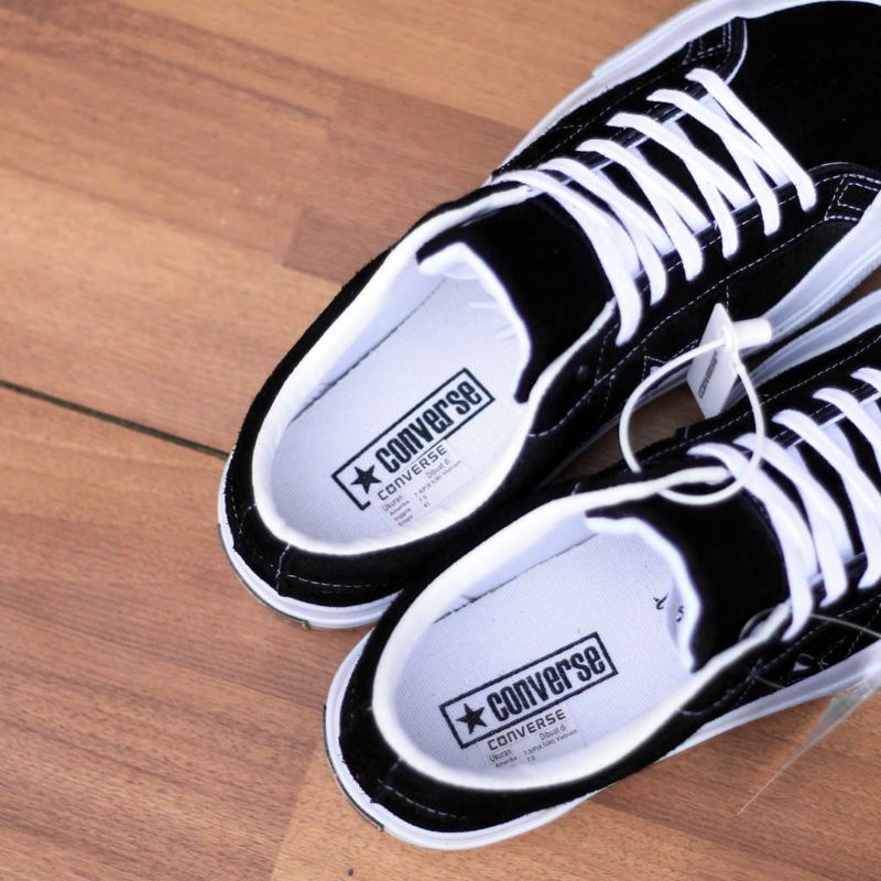 PROMO SEPATU ONE STAR PLAYER BLACK WHITE 100% PREMIUM BNIB