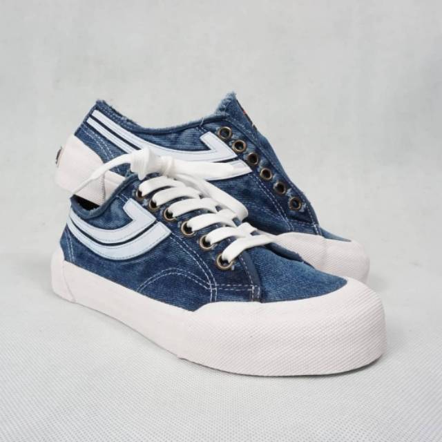  Sepatu  Sneakers Johnson Galaxy Pro Lowcut LC Denim 