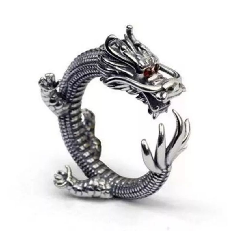 Cincin vintage naga Wushu kungfu ring