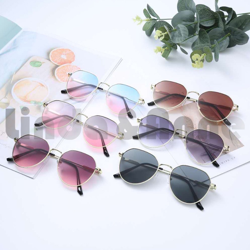 [COD] Frame&amp;Lensa Kacamata Wanita Dan Pria Gradasi Warna Gaya Korea Aksesoris Fashion Import