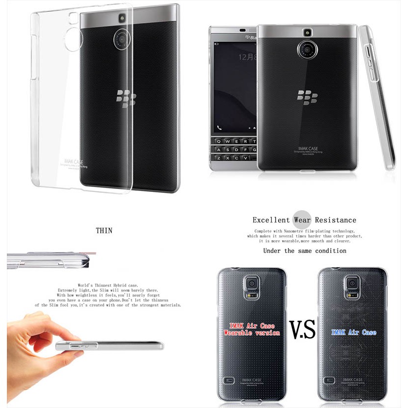 Imak Crystal Case 2nd Series Blackberry Passport Silver Edition / Case HP