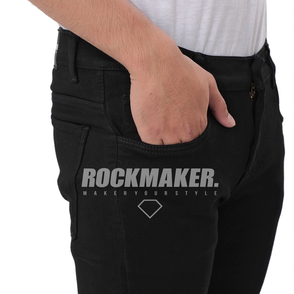 CELANA JEANS PRIA ROCKMAKER DENIM ORIGINAL BLACK NAOMI