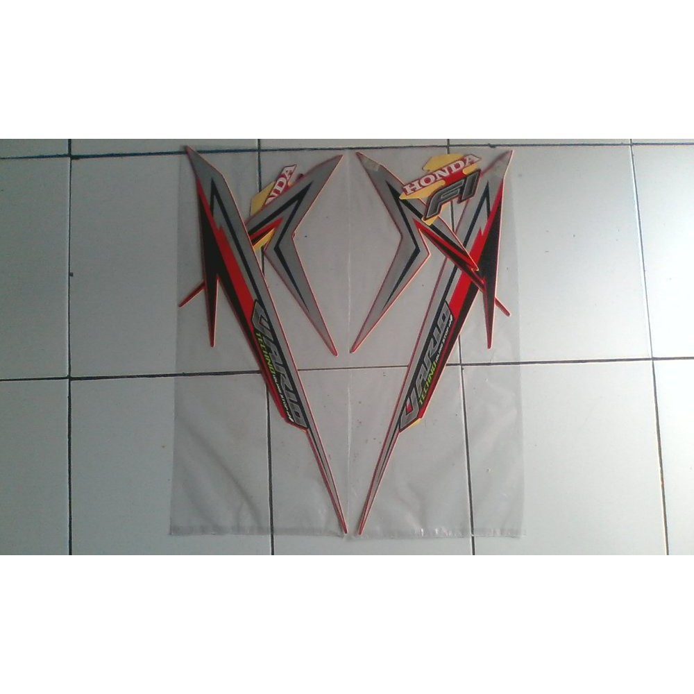 Variasi Stiker Vario Techno 125 Iss 2016 Merah