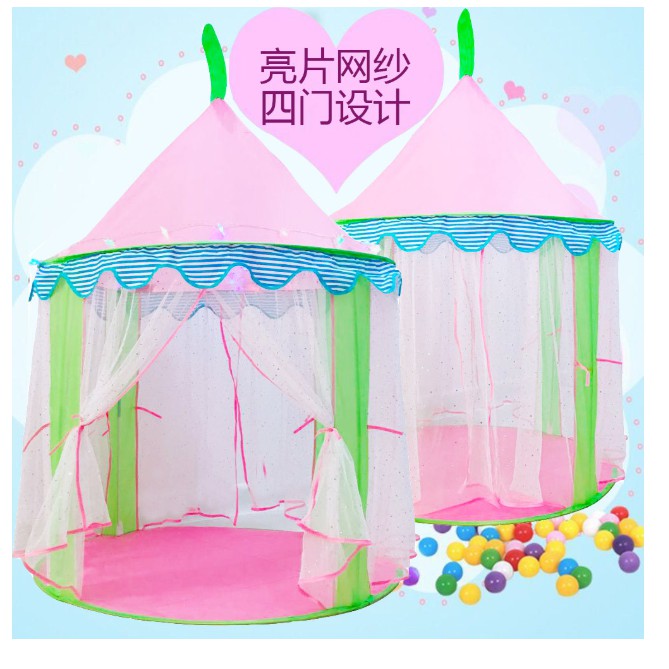 J3 - MAinan TENDA MAIN ANAK RUMAH TENDA KOLAM BOLA OUTDOOR INDOOR PINK