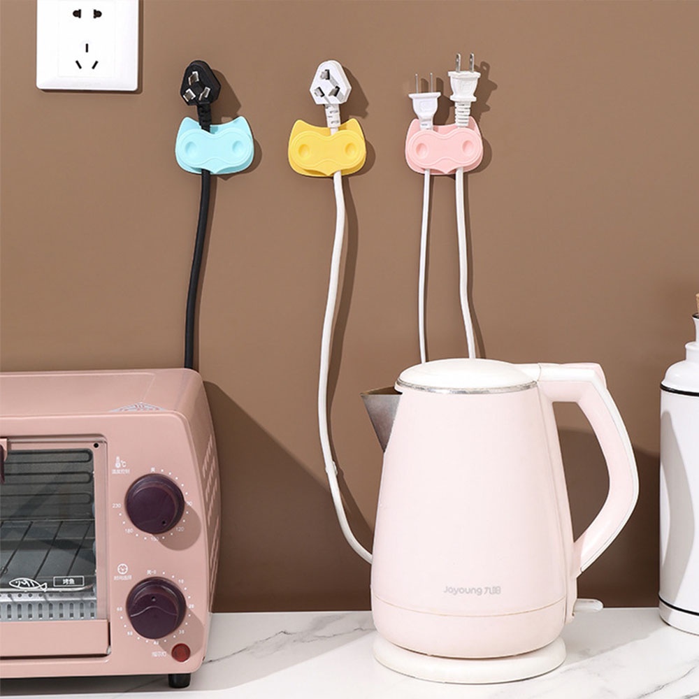 1pc Klip Kait Kabel Bentuk Kartun Burung Hantu Model seamless Untuk Dinding