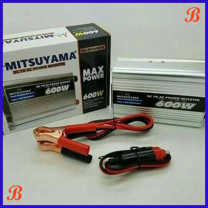 FLASH SALE POWER INVERTER MITSUYAMA 600WATT ARUS DC TO AC MOBILE