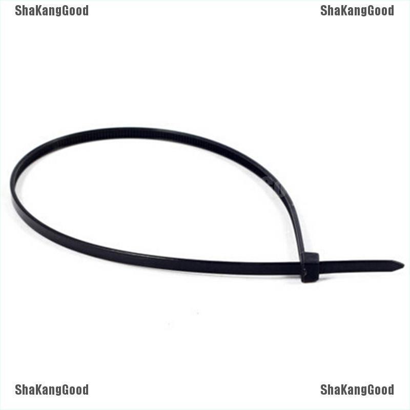 100Pcs 10cm Kabel Zip Lock Bahan Plastik Nilon Warna Hitam