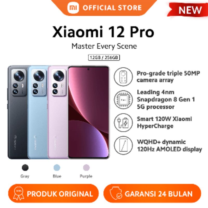 Xiaomi 12 Pro 8/256 resmi indo
