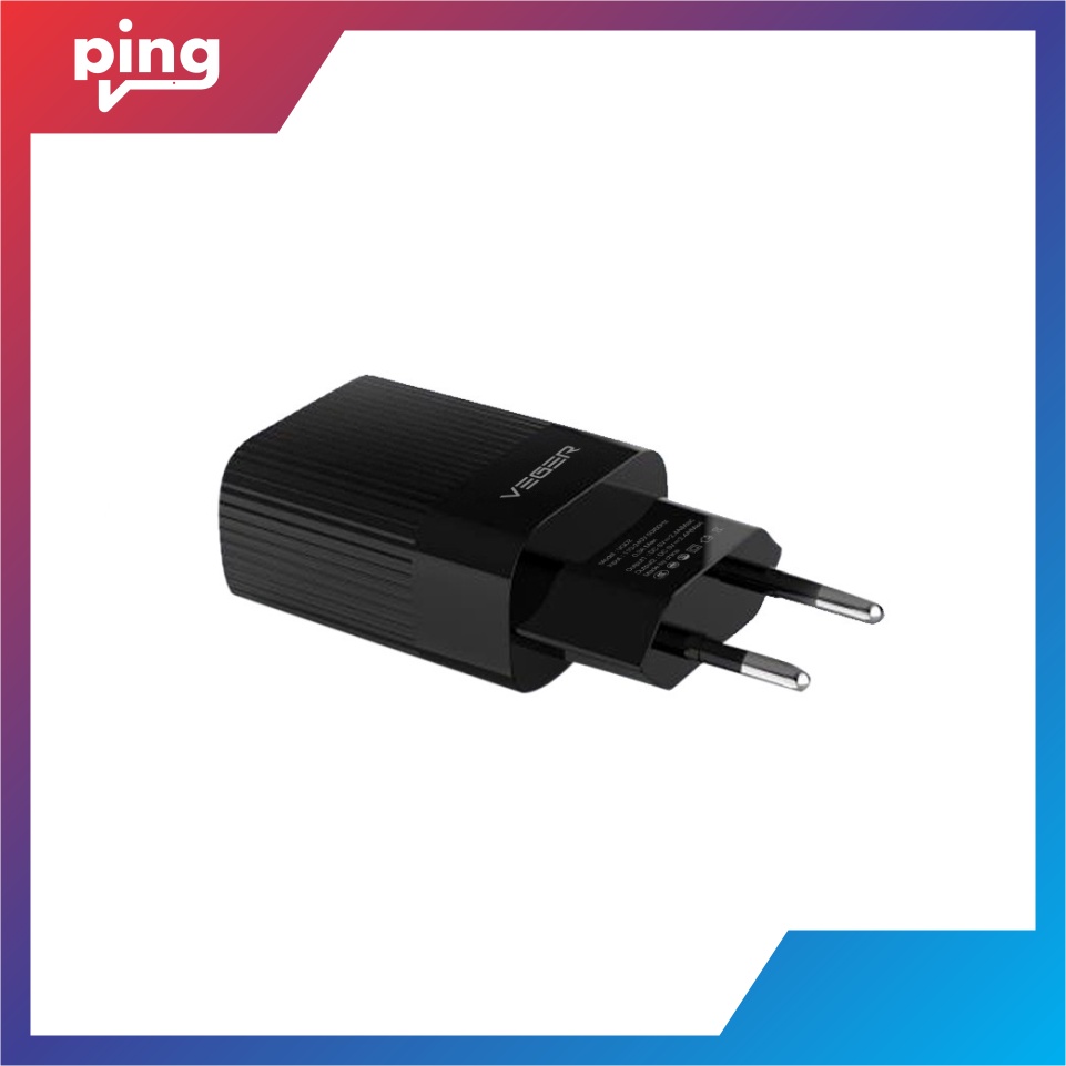 VEGER Wall Charger VG02 2 Ports USB Output 2.4A