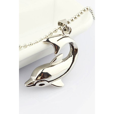 Kalung Silver Dolphin Pendant