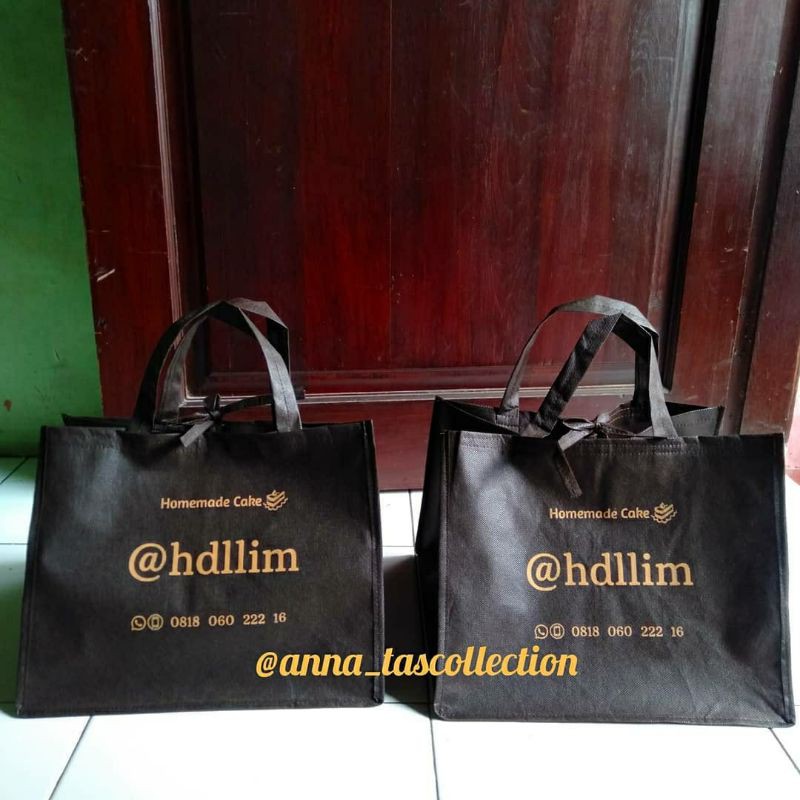 

Tas spunbond sablon/Box Nasi/Box Kue 32x32x20 min 50pcs (tas jahit)