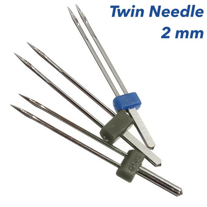 Jarum Kembar / Dobel / Double / Twin Needle Mesin Jahit 2 mm