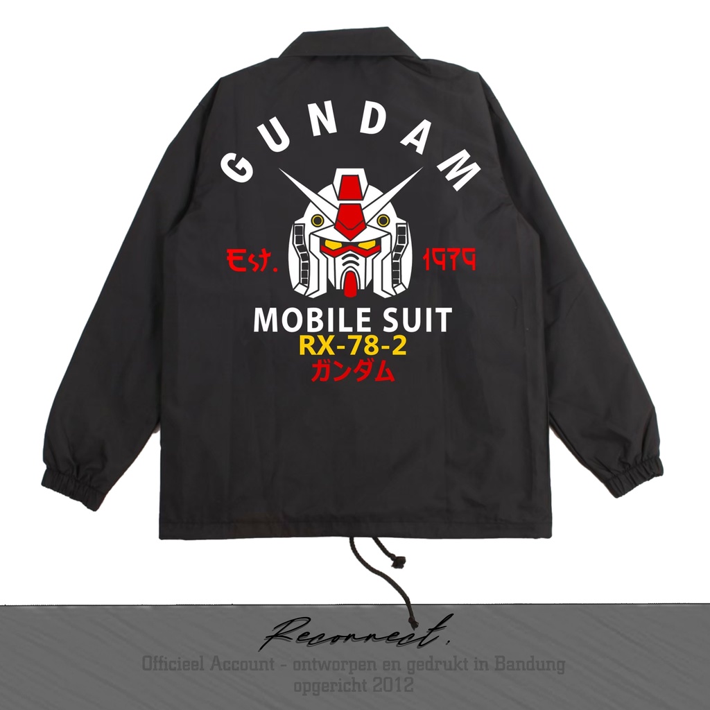 Reconnect Coach Jacket Robot Gundam Mobile Suit - Unisex