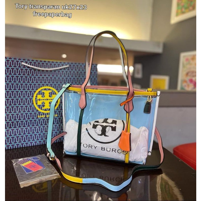 Tas wanita Tory Burch transparan free paperbags