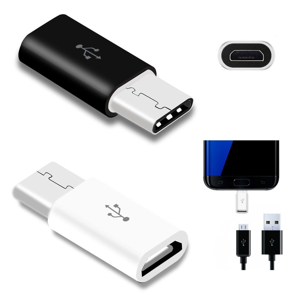 [COD available] 10Pcs Adaptor Konverter Micro USB 2.0 Female ke USB 3.1 Tipe C / Micro USB To Type C