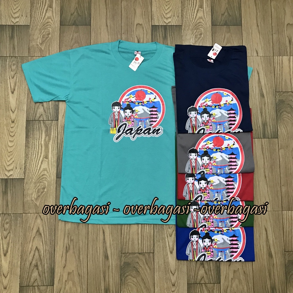KAOS JEPANG JAPAN FUJI WARNA UNISEX / KAOS SOUVENIR MURAH