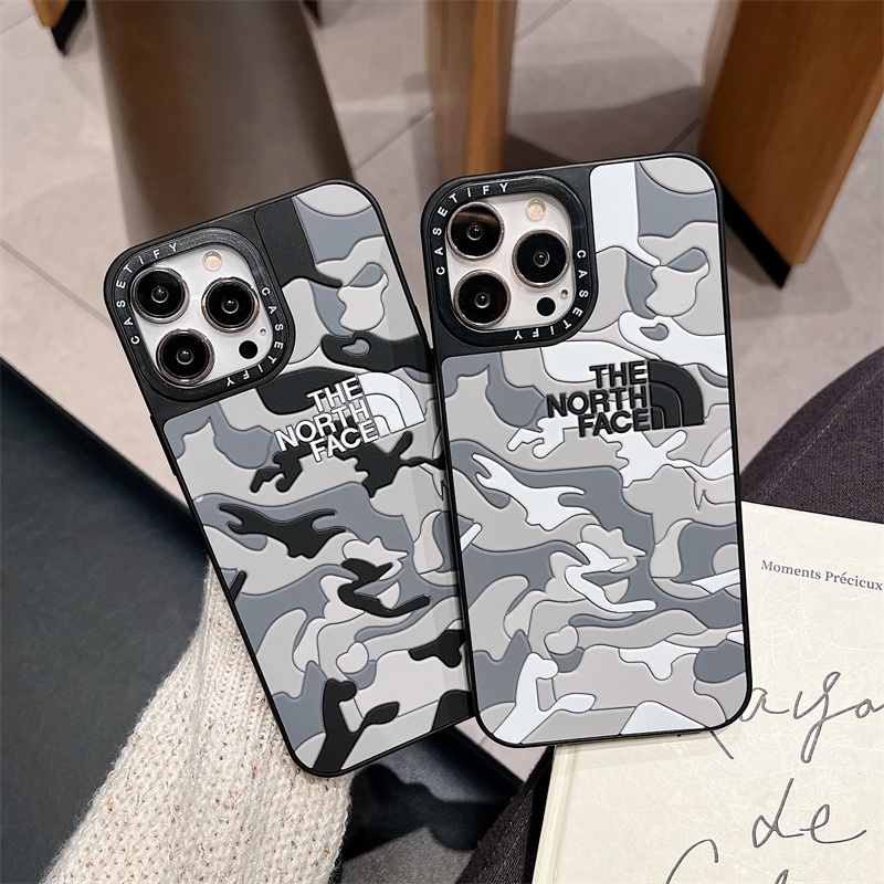 Casing Silikon Motif Camo 3D Untuk iPhone 11 12 13 14 Pro X XS MAX XR