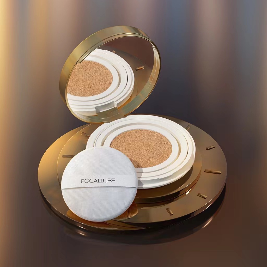 [ORI BPOM] FOCALLURE Poreless BB Cushion Foundation Full Coverage Soft Plant Extracts Waterproof Foundation #GoldenAge | FOCALLURE #GoldenAge BB Cushion Waterproof Full Coverage Poreless Foundation Waterproof Matte Compact Powder Facial Makeup | FA198