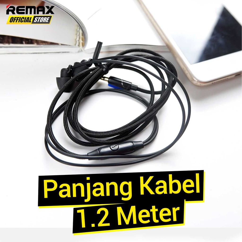 Remax RM-208 Wired Sleep Earphone Garansi Resmi / Earphone Murah / Earphone Terbaik / Earphone Remax