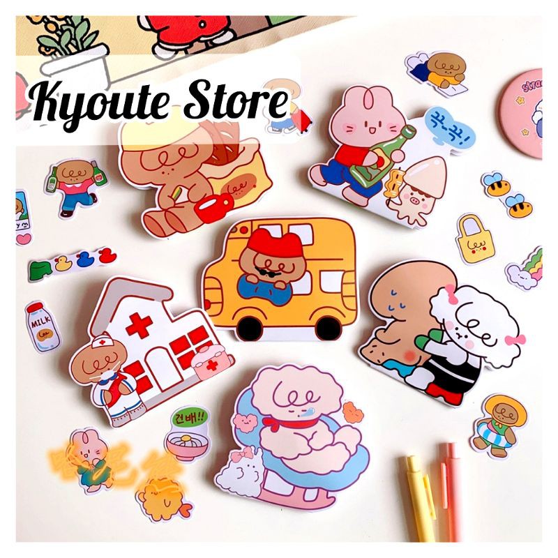 

40 pcs Sticker Animal Activities Job Scrapbook DIY Bujo Journal Diary Dekorasi Craft