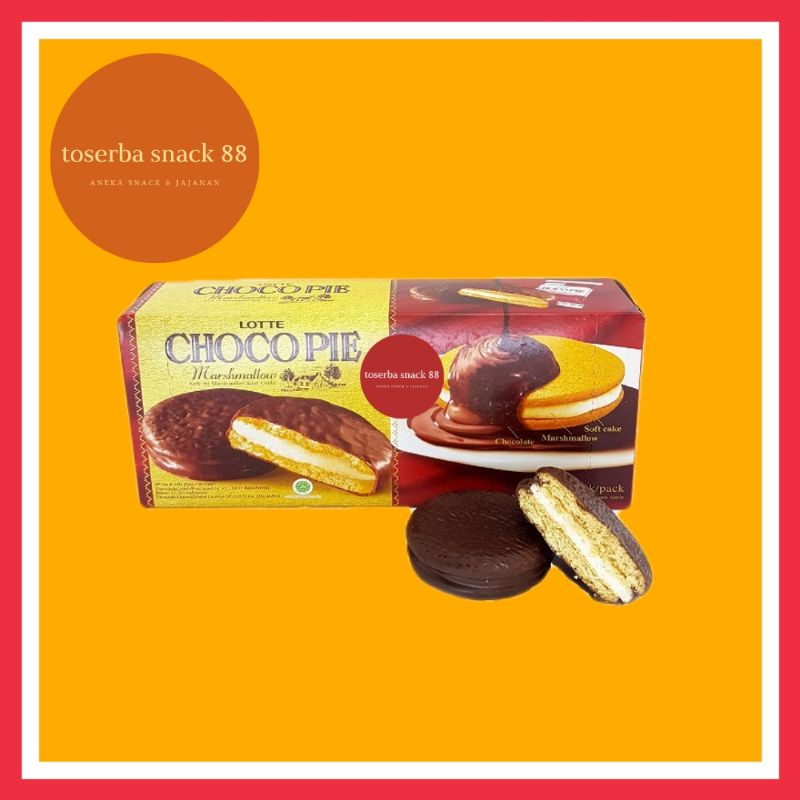 

LOTTE CHOCO PIE BOX/Choco Pie Marsmellow (28 gram × 12 pcs)