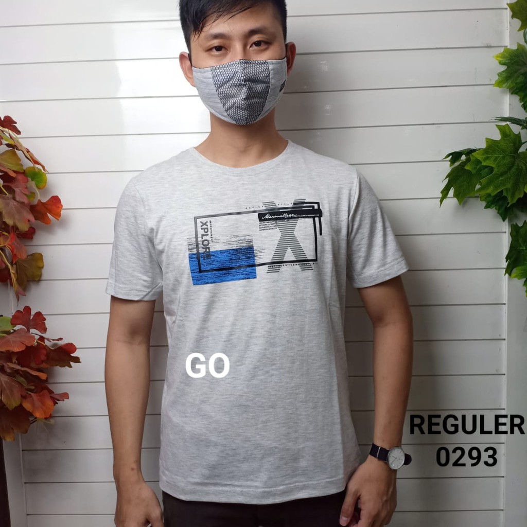 gof MAXMILLIAN KAOS B (Regular) Pakaian Pria Atasan Kaos Oblong Original Lengan Pendek