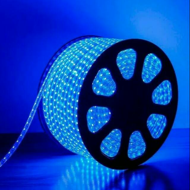 Lampu led strip biru SMD 5050 / lampu led selang meteran biru