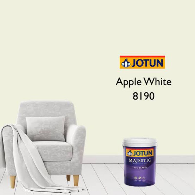 CAT TEMBOK INTERIOR DAN EKSTERIOR JOTUN - APPLE WHITE/8190 (PAIL)