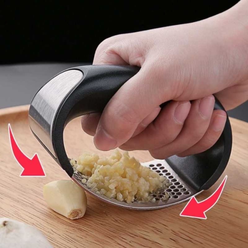 Alat Garlic Press Penghancur Bawang Putih Bahan Stainless Steel