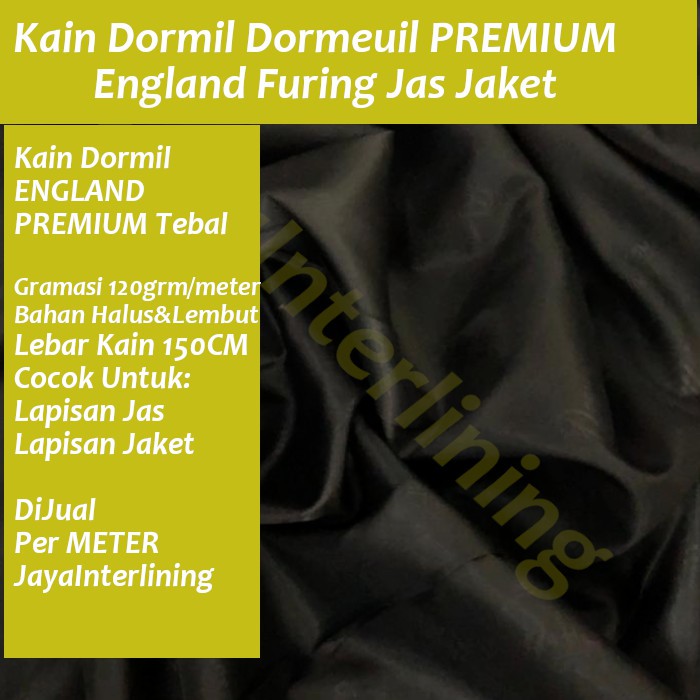 Kain Satin Dormil Dormeuil ENGLAND Premium Tebal Lebar 150Cm