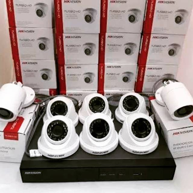 PROMO PAKET KAMERA CCTV HIKVISION 8 CAMERA 2MP 1080P FULL HD HARDISK 320 500 1 2 TB 8CH 8CHANEL 2 MP