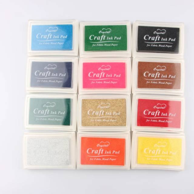 

Ink pad stamp / bantalan stamp / ink pad gold /ink pad silver / ink pad coffee / gold silver coffe